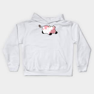 Sleepy Cow - Pink Kids Hoodie